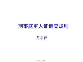 1509庭审人证调查规则