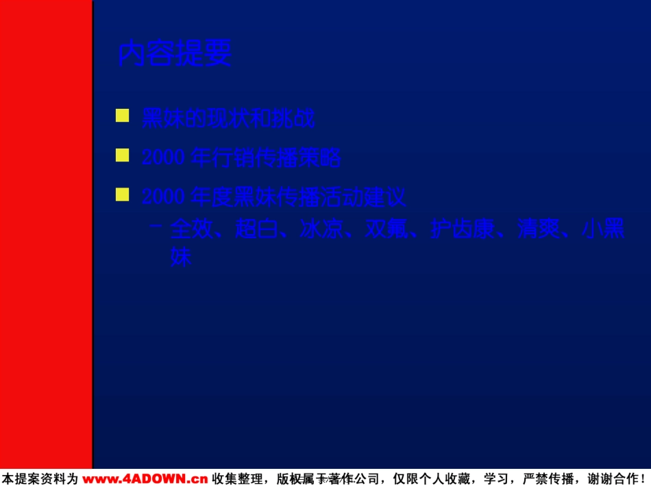 2000年黑妹传播活动建议案(修正)_第3页