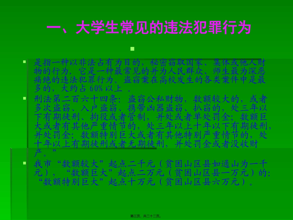 大学新生法制宣传讲座_第3页