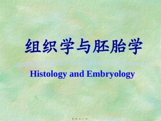 2009级本科组织学绪论