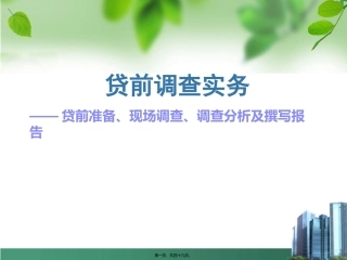 贷款业务现场调查素材