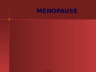 HOMONEREPLACEMENTTHERAPY(HRT)：激素替代疗法(HRT)