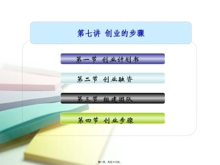 -第7讲-创业的步骤