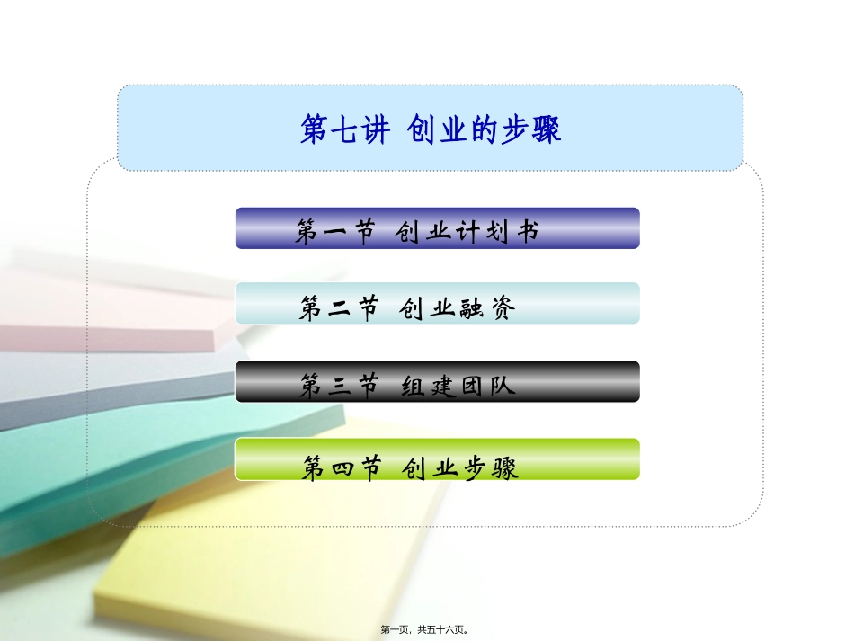 -第7讲-创业的步骤_第1页