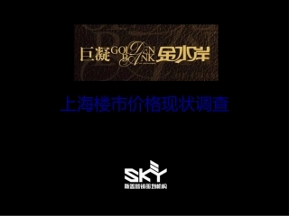 2011年10月上海楼市价格现状调查32P资料