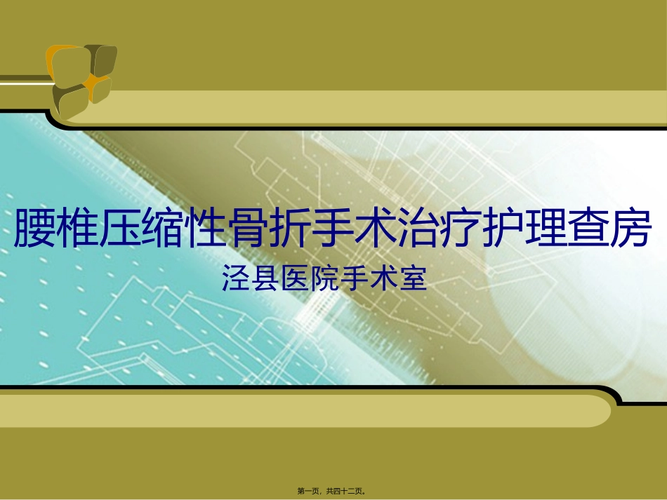 ppt-腰椎手术配合2_第1页