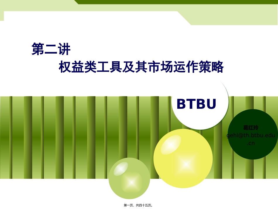 2013.9第二讲1-权益融资与融资决策_第1页