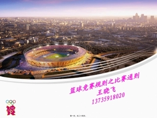 2013年篮球规则比赛通则