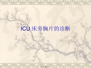 ICU床旁胸片