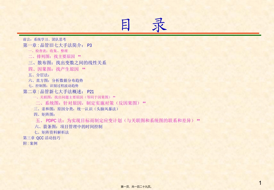 QCC品管圈活动开展的技巧与QC七大手法_第1页