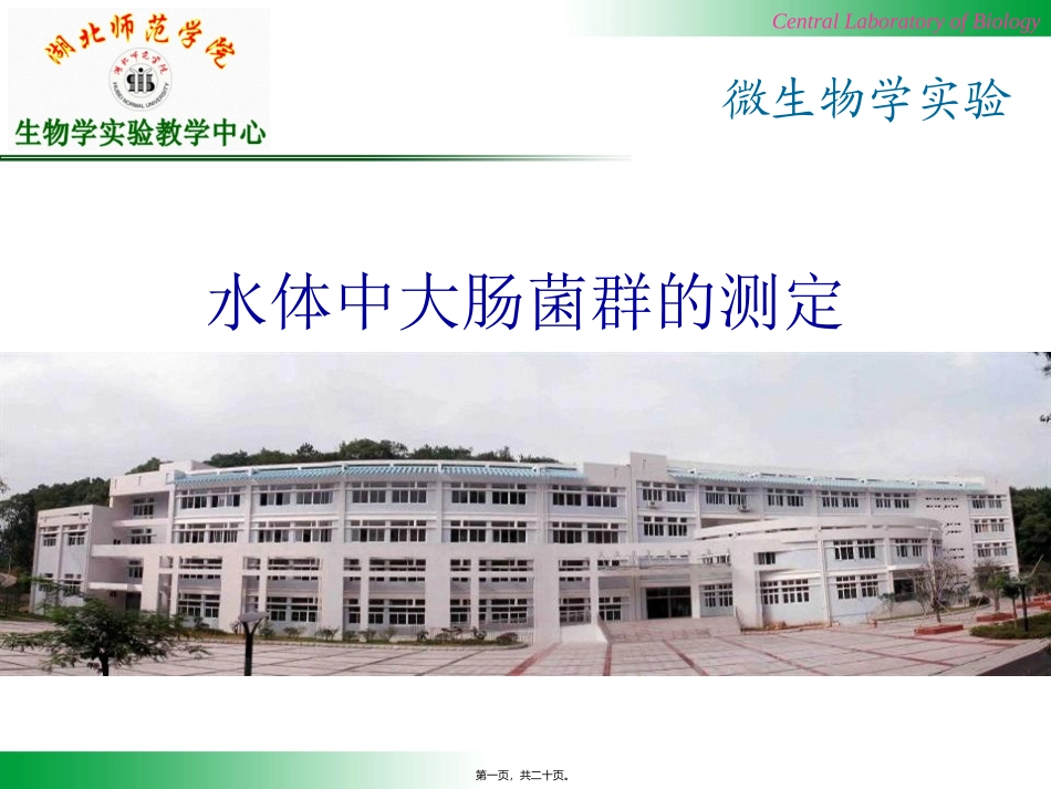 B-02-水体中大肠菌群测定资料_第1页