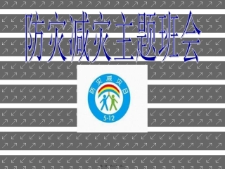 2018防灾减灾主题班会[32张PPT]