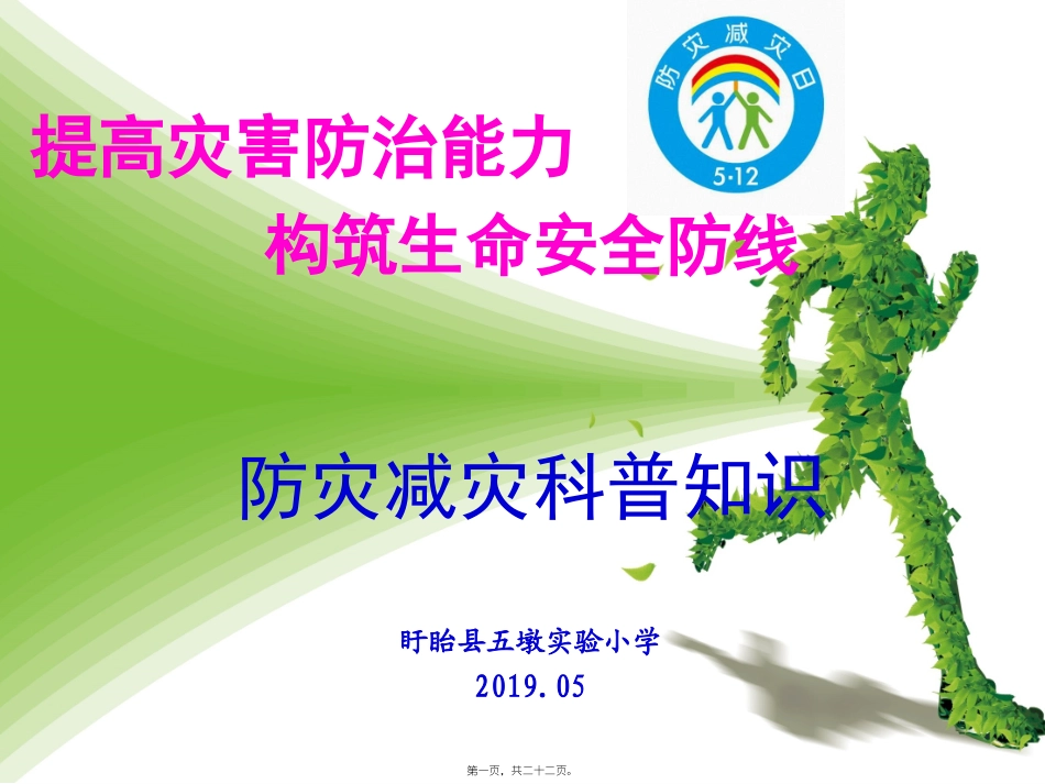 2019防灾减灾知识宣传_第1页