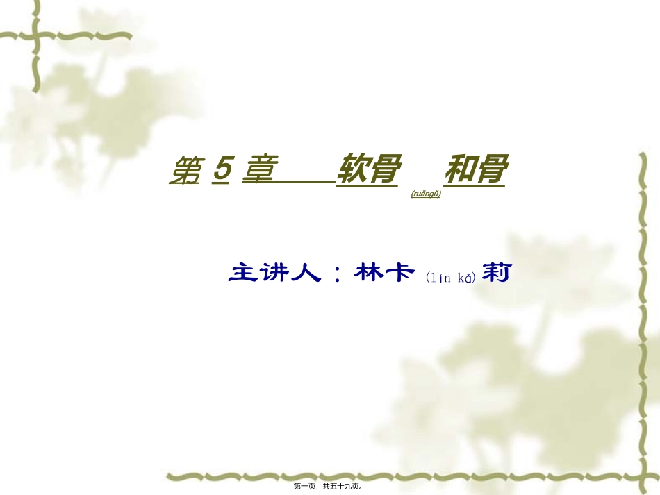 2022年医学专题—组织学与胚胎学-软骨与骨(本科)_第1页