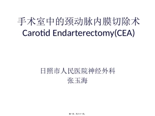 CEA手术室篇