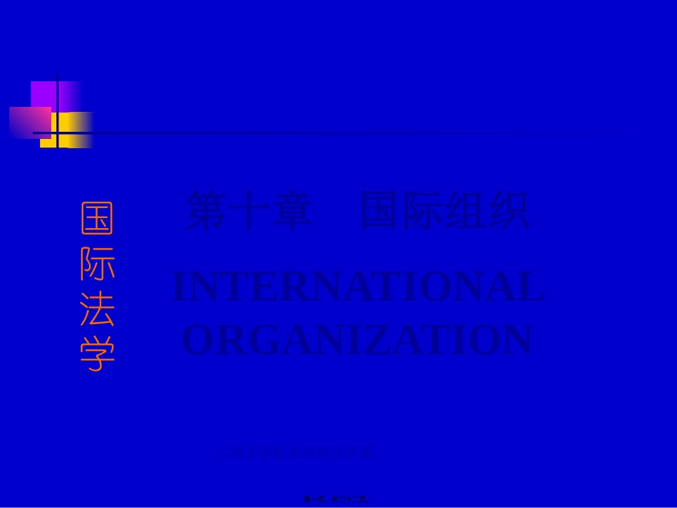 Chapter-10-国际组织(1)_第1页