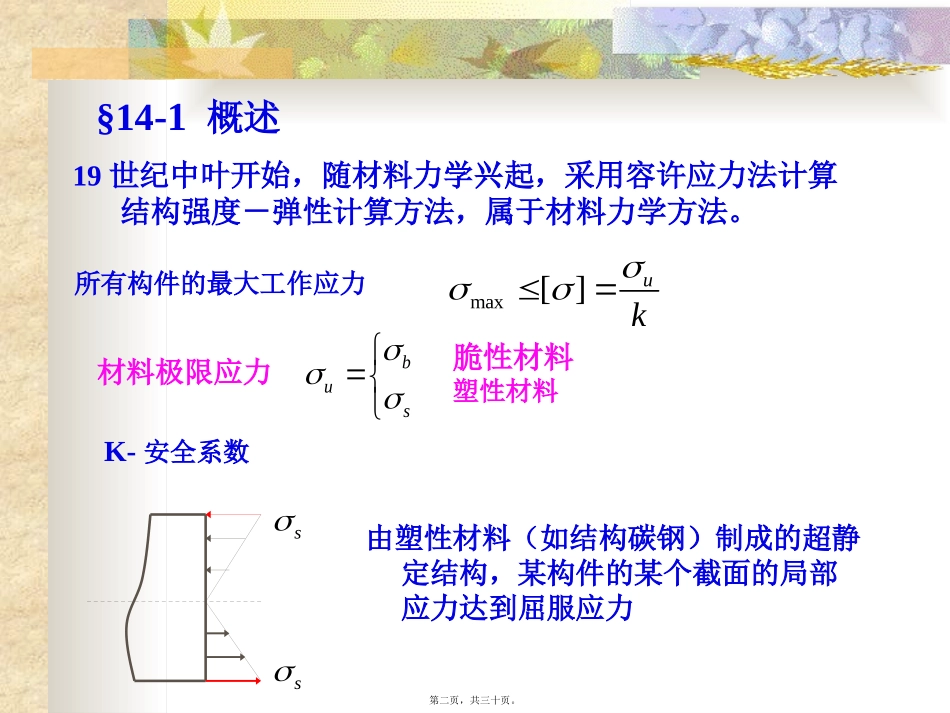 Chapter14结构的极限荷载讲述_第2页