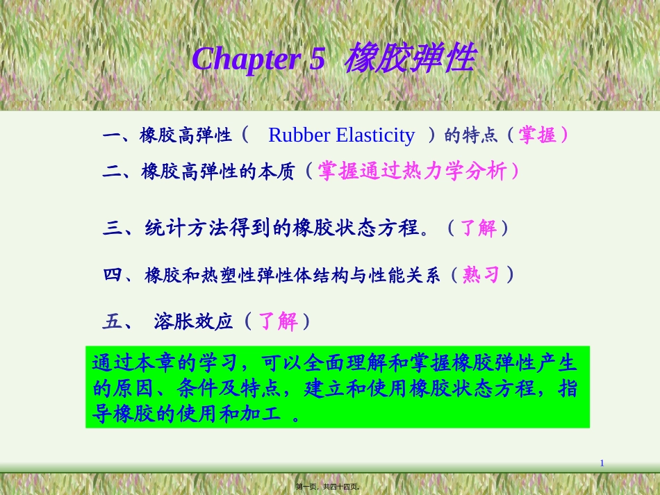 chapter橡胶高弹性精讲_第1页