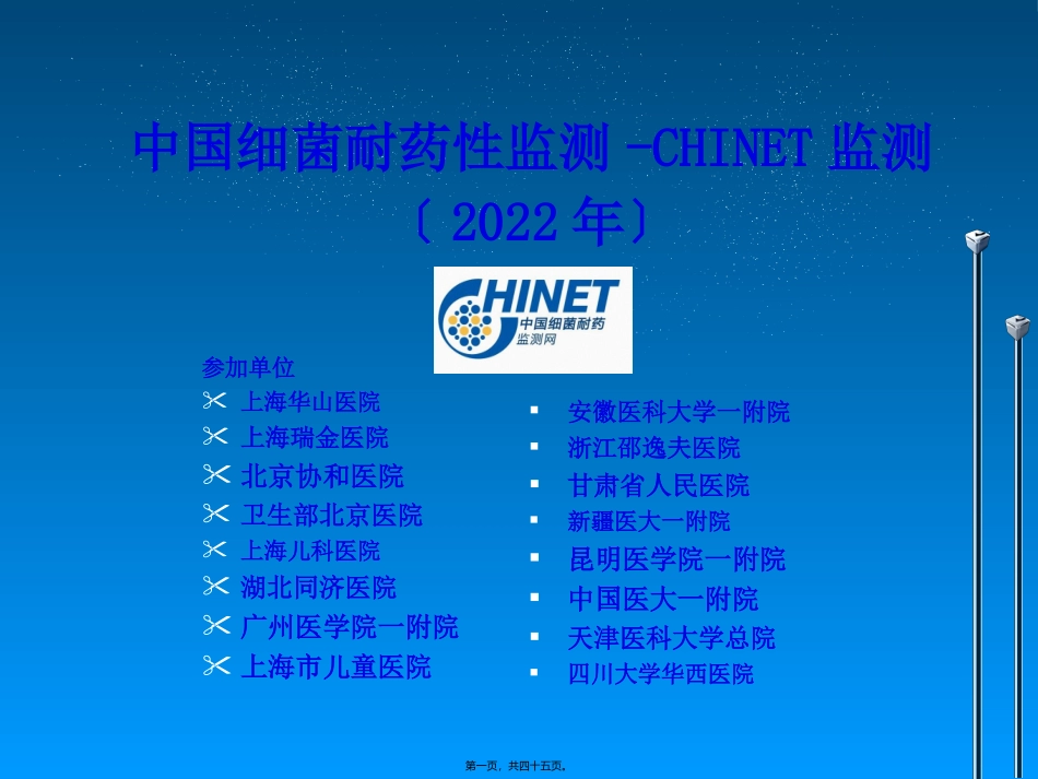CHINET2013年细菌耐药监测_第1页