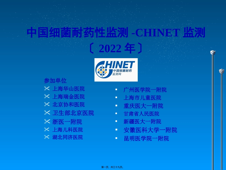 CHINET全年耐药监测统计结果_第1页