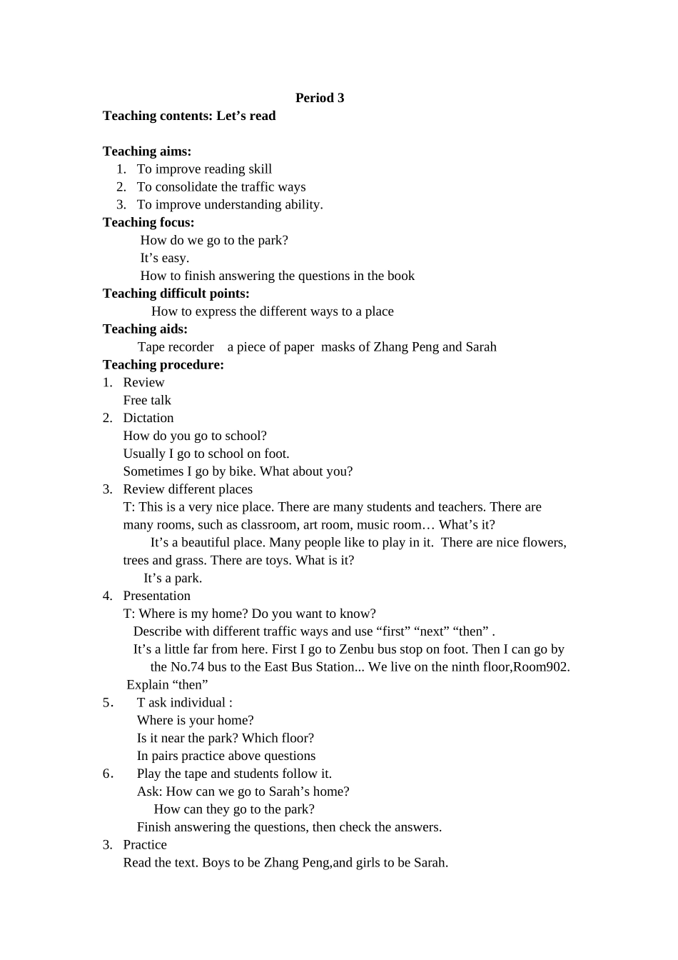 六上_Unit_2_Ways_to_go_to_school_period3-4_第1页