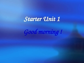 山东省临沭三中七年级上册英语《预备篇Unit1Goodmorning》课件人教新目标版