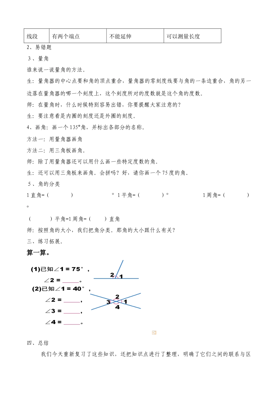 角的度量整理和复习韦路斯_第2页