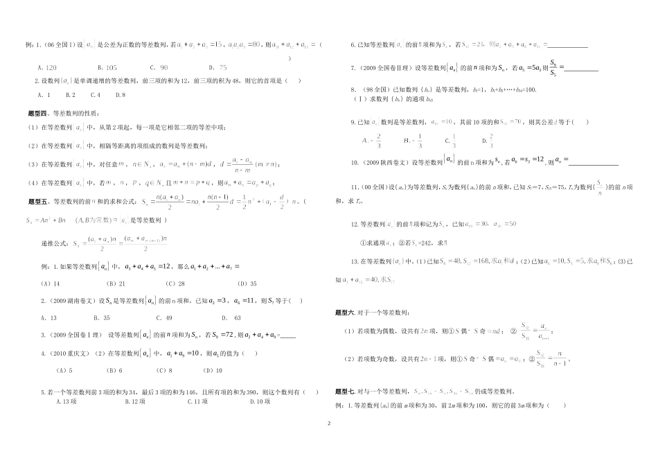 数列知识点总结及题型归纳_第2页