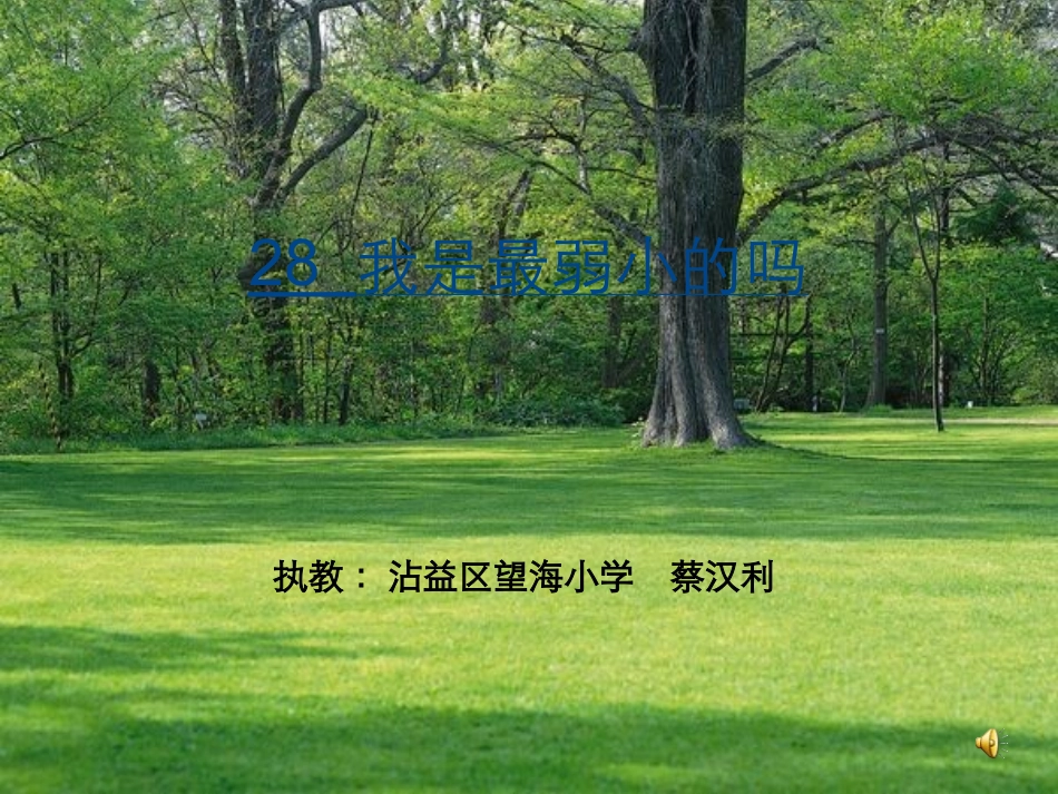 我是最弱小的吗_第1页