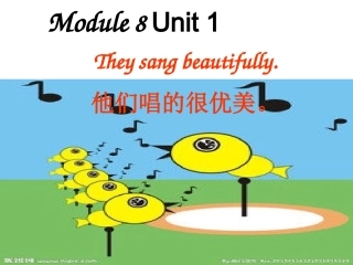 四下M8U1--they-sang-beautifully