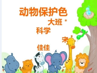 启明星幼儿园宋佳佳动物保护色