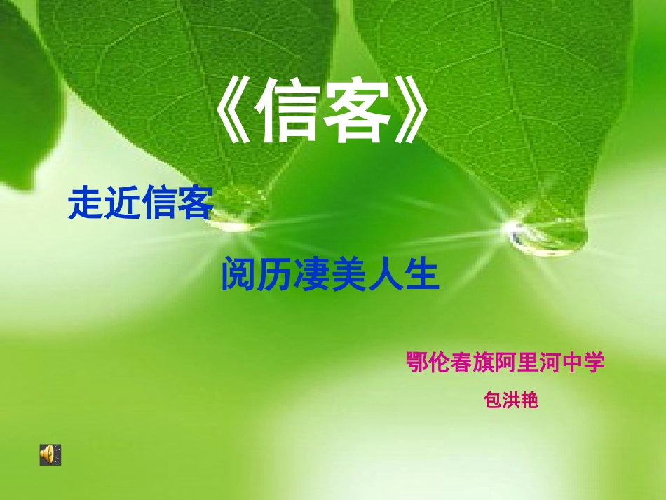 包洪艳信客课件_第1页