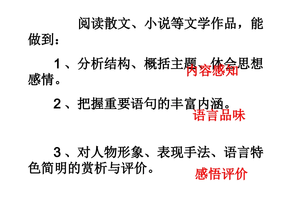 文学作品阅读有效解答复习指导_第2页