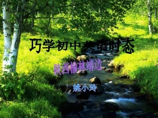 巧学初中八种时态