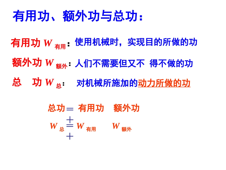 2013新人教版八年级物理下册第12章12-3《机械效率》课件3_第2页