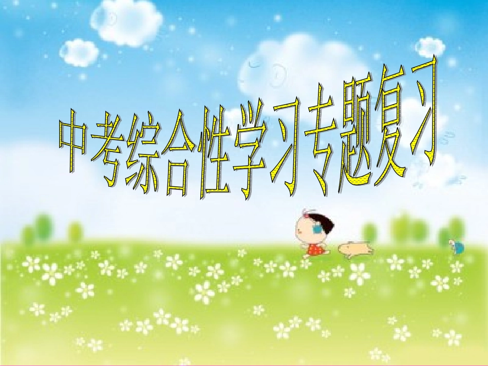 中考综合性学习好_第1页