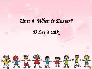 五年级Unit4Blet'stalk