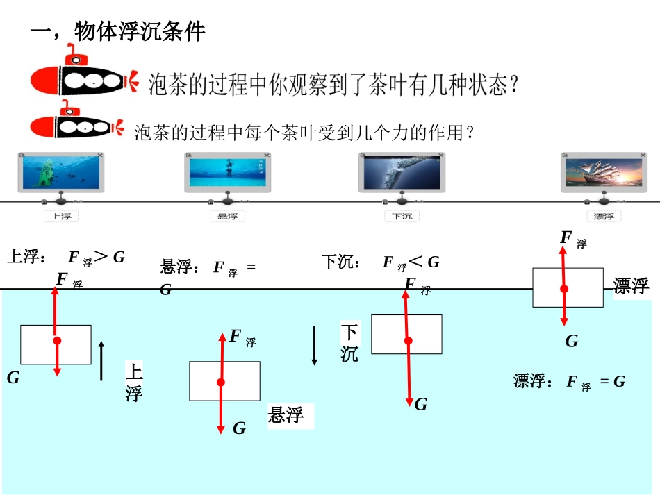 物体的浮沉条件及应用_第3页