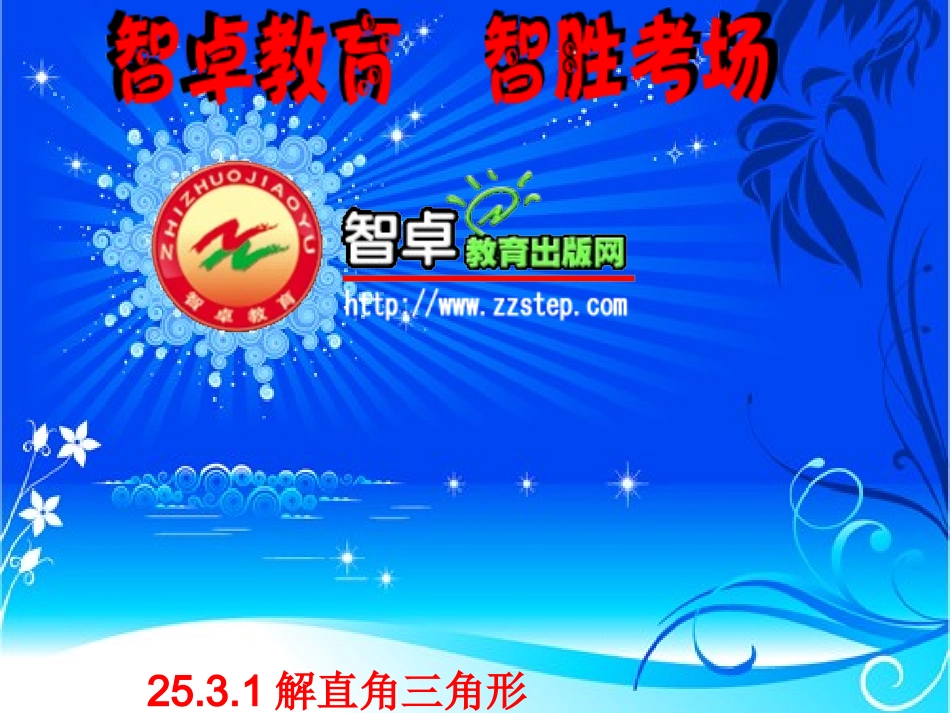 解直角三角形课时_第1页