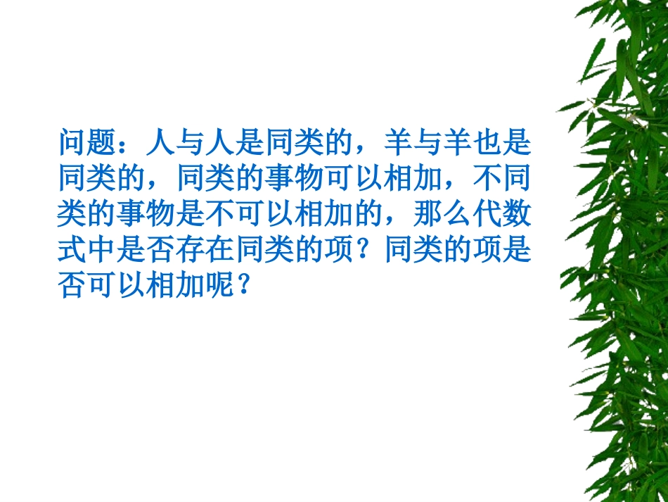 浙江省宁波市宁海县长街镇初级中学浙教版七年级上册数学课件：4-5合并同类项（共34张PPT）_第2页