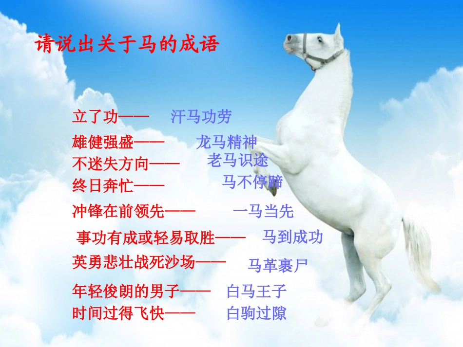 《马》（第一课时）1111_第3页