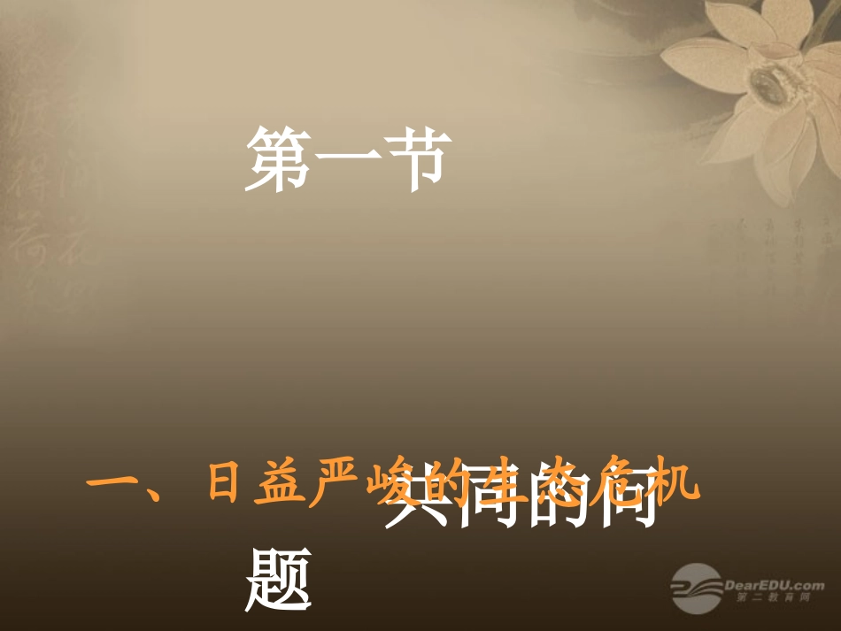 九年级政治全册第2单元第2节共同的问题共同的选择课件湘教版_第2页