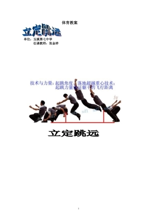 《立定跳远》教学教案张金祥1