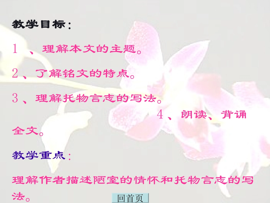 人教新课标版初中八上《陋室铭》课件2_第3页