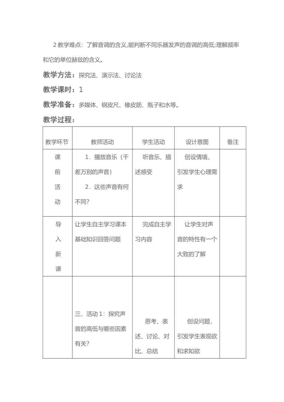 声的特性教学设计_第2页