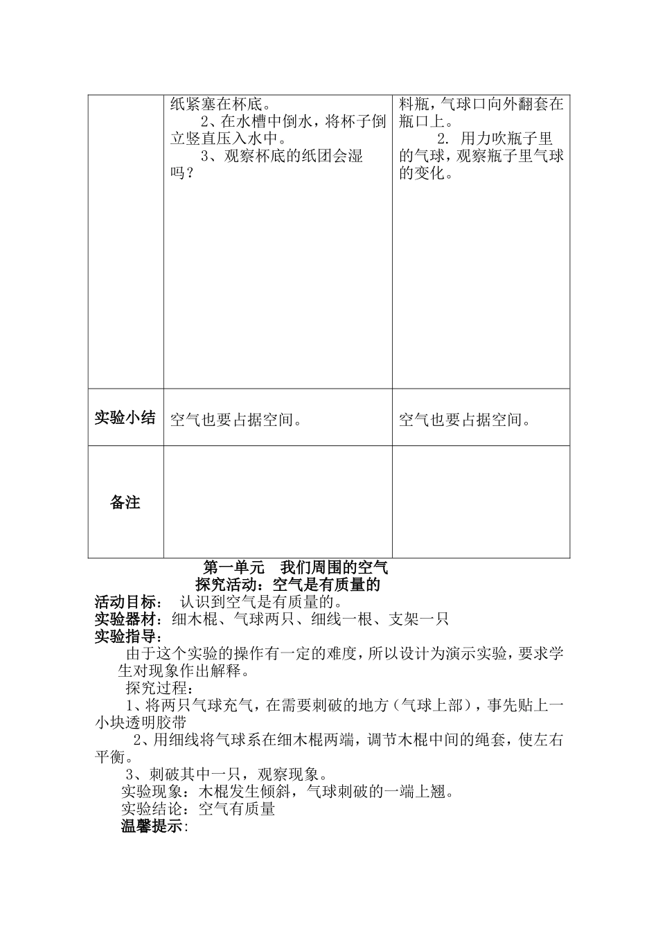 第一单元我们周围的空气_第2页