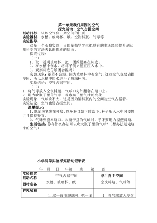 第一单元我们周围的空气