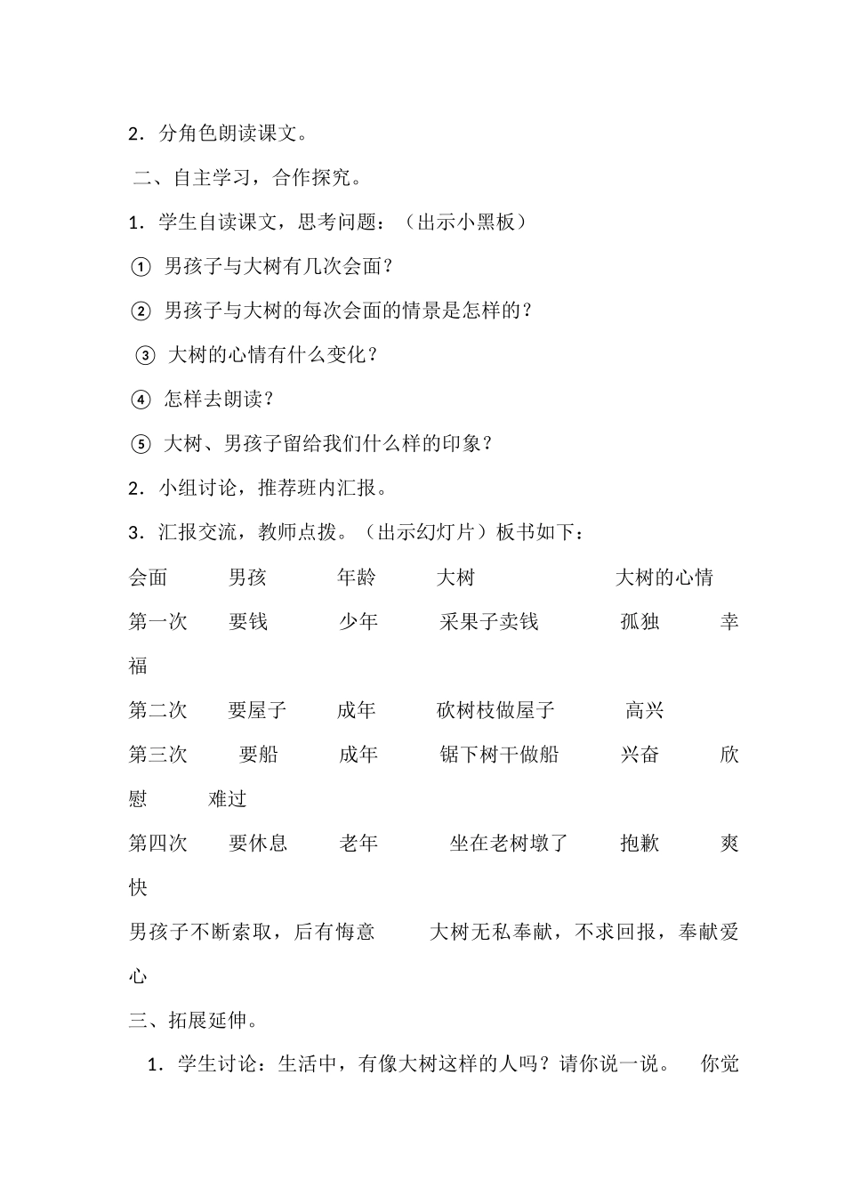 一棵大树j教学设计_第2页