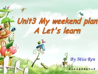 人教版六年级英语上：Unit3MyweekendplanPartA课件