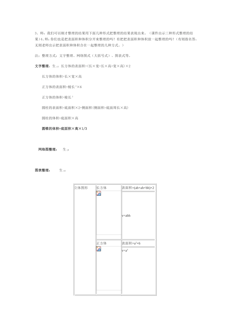 立体图形体积和表面积的整理与复习01_第2页